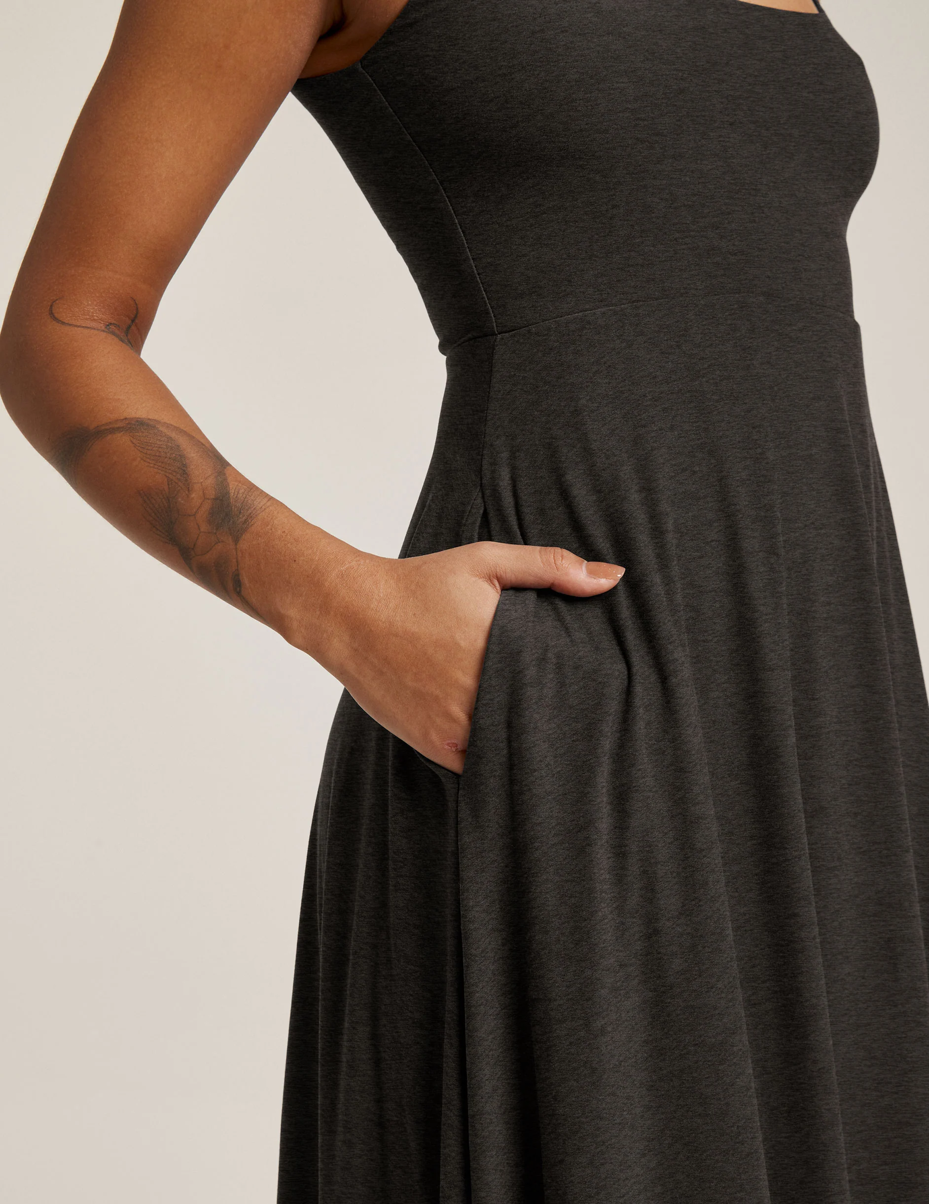 Featherweight At The Ready Square Neck Dress - Image 4
