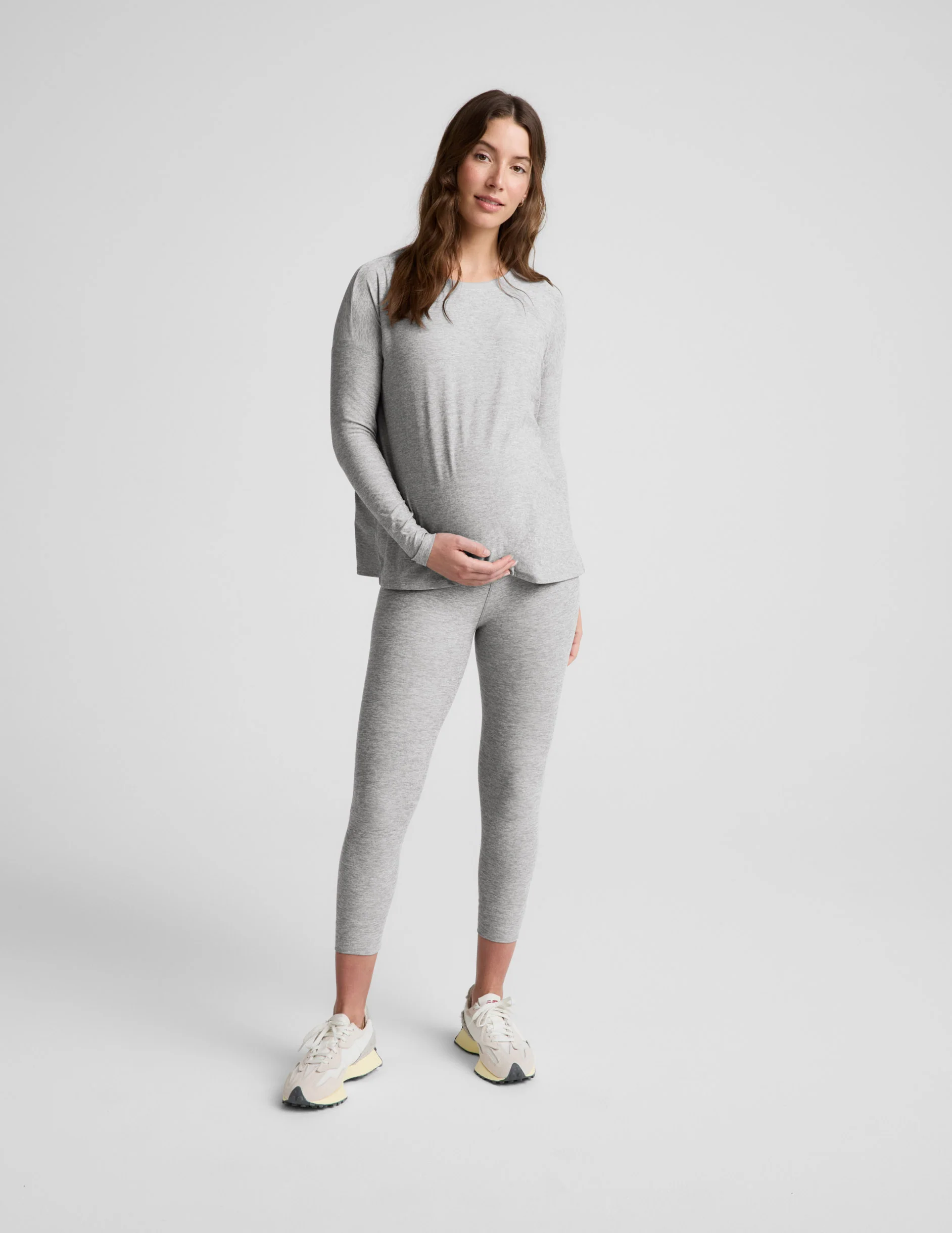 Featherweight Feels Like Home Long Sleeve Maternity Top - Image 3