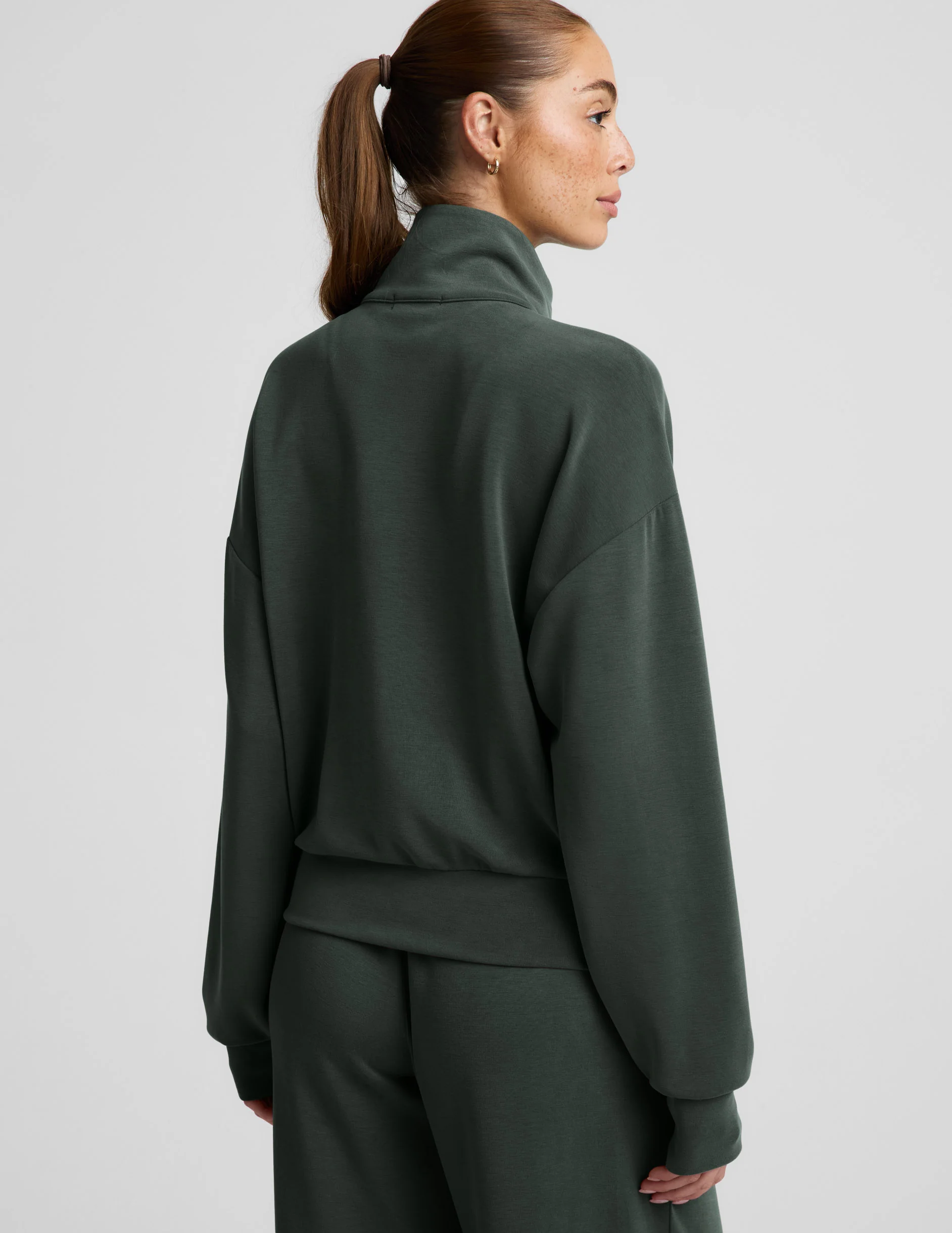 Luxe Sandwash Half Zip Pullover - Image 4