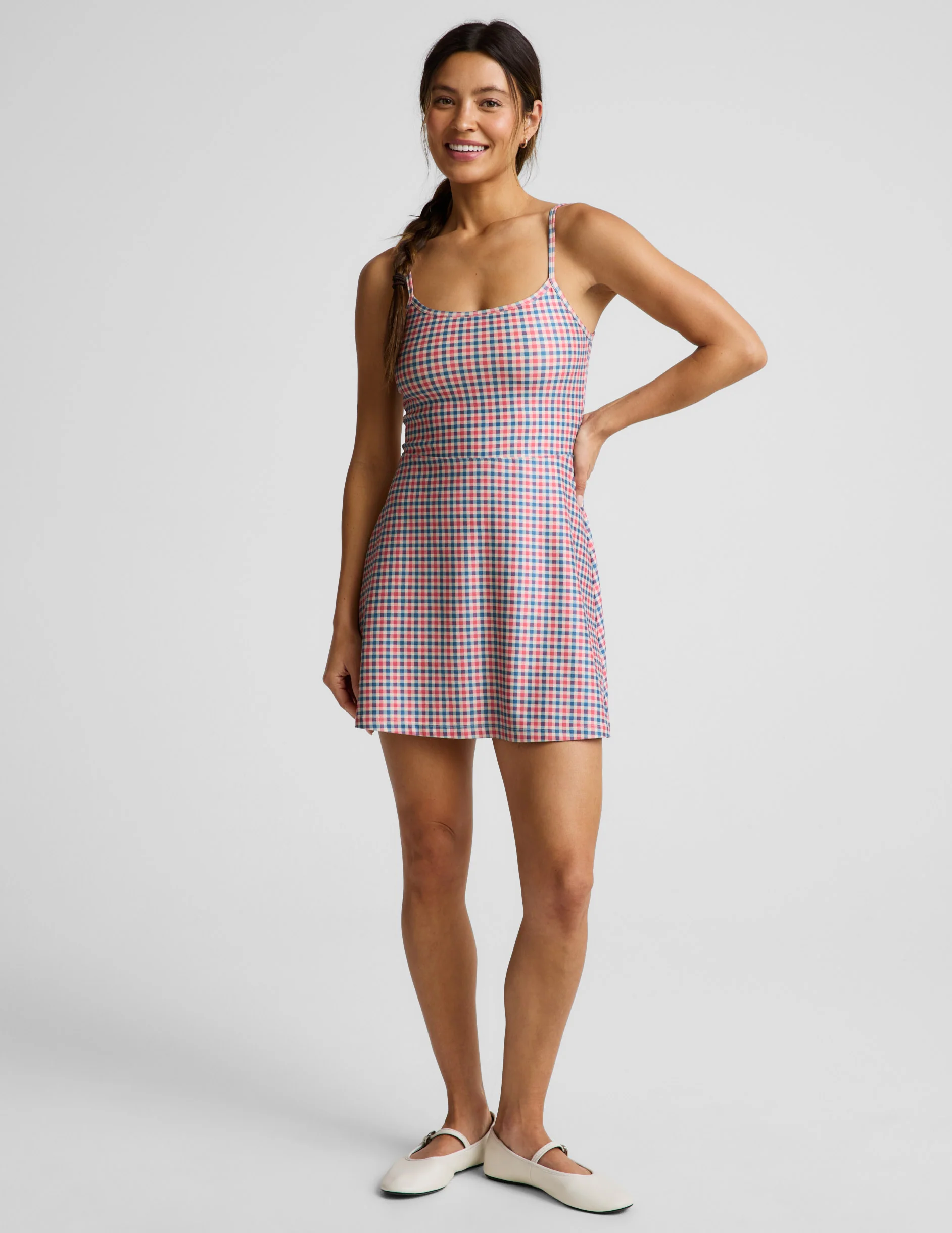 Sunwashed Gingham Midweight Spacedye™ Forever Dress - Image 3