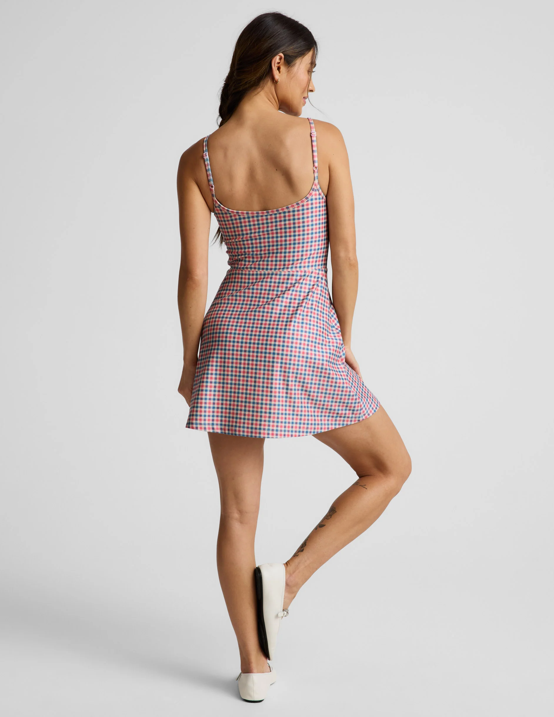 Sunwashed Gingham Midweight Spacedye™ Forever Dress - Image 4