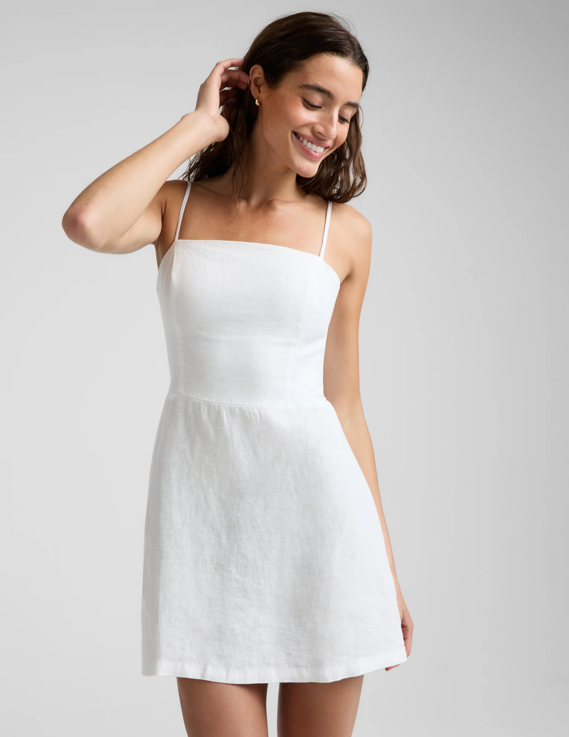 SoftWash Linen Seaside Mini Dress - Image 3