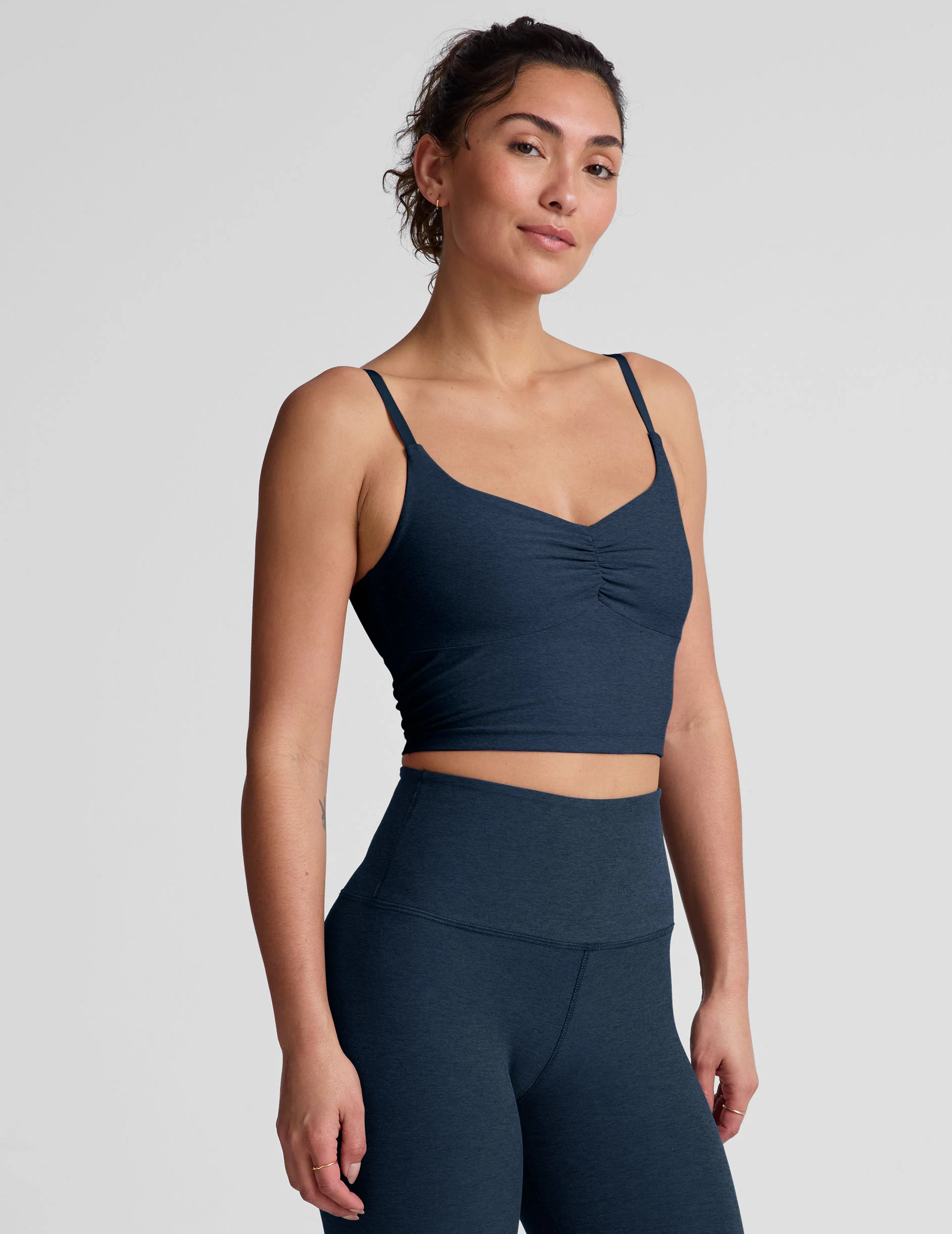 Spacedye™ Raise The Barre Shirred Cropped Tank - Image 2