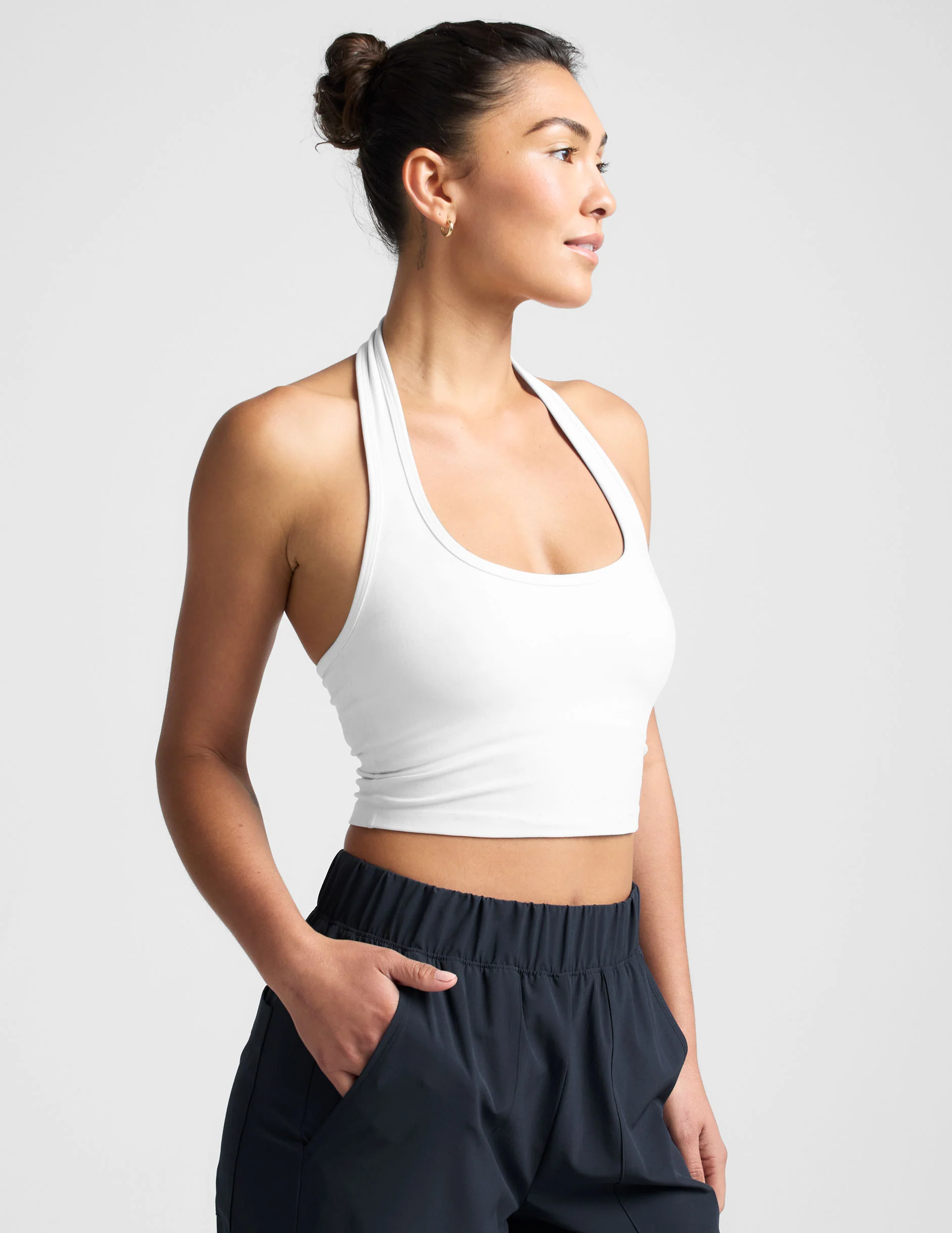 Spacedye™ Well Rounded Cropped Halter Tank - Image 2